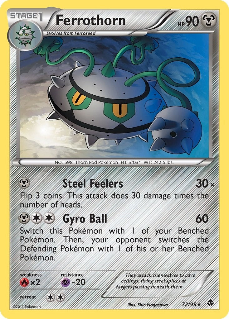 Image for Ferrothorn (72) (72/98) (Emerging Powers) (EPO) - Pokemon