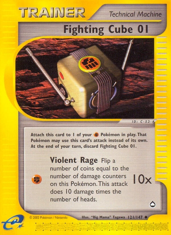 Image for Fighting Cube 01 (121/147) (Aquapolis) (AQ) - Pokemon
