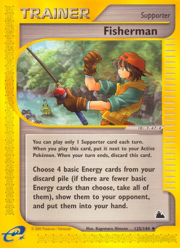Image for Fisherman (125/144) (Skyridge) (SK) - Pokemon