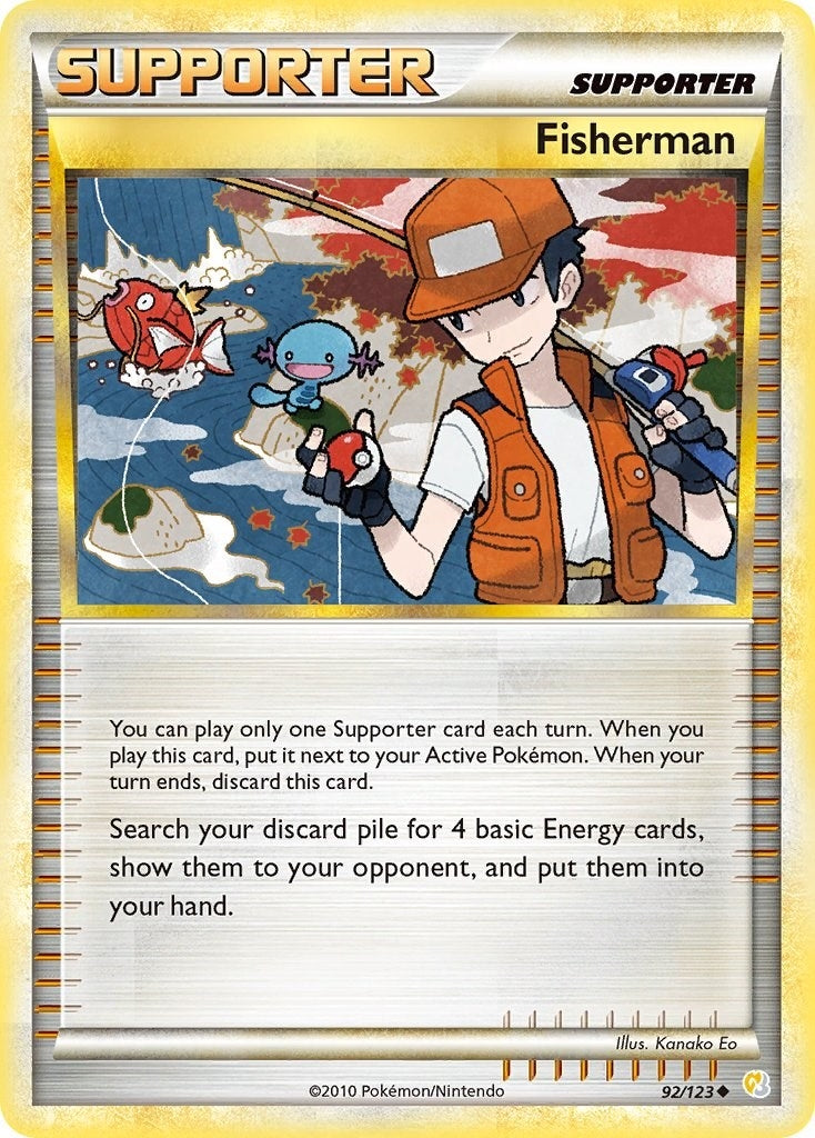 Image for Fisherman (92/123) (HeartGold SoulSilver) (HS) - Pokemon