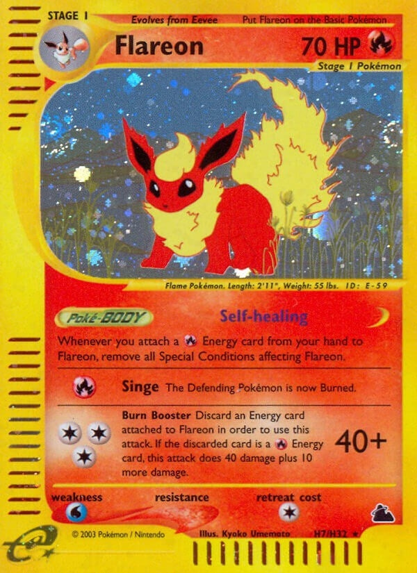 Image for Flareon (H7) (H07/H32) (Skyridge) (SK) - Pokemon