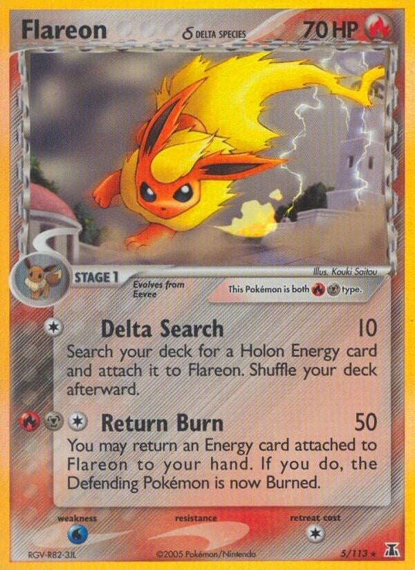 Image for Flareon (Delta Species) (5/113) (EX Delta Species) (DS) - Pokemon