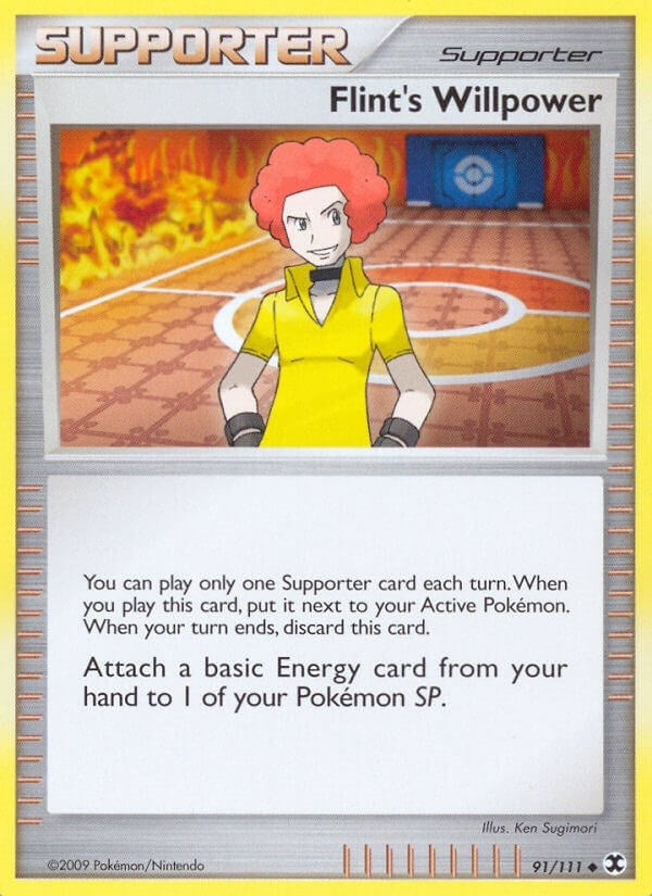 Image for Flint's Willpower (91/111) (Rising Rivals) (RR) - Pokemon