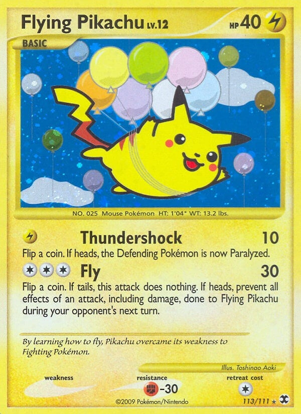 Image for Flying Pikachu (113/111) (Rising Rivals) (RR) - Pokemon