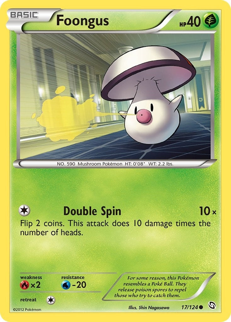 Image for Foongus (17/124) (Dragons Exalted) (DRX) - Pokemon