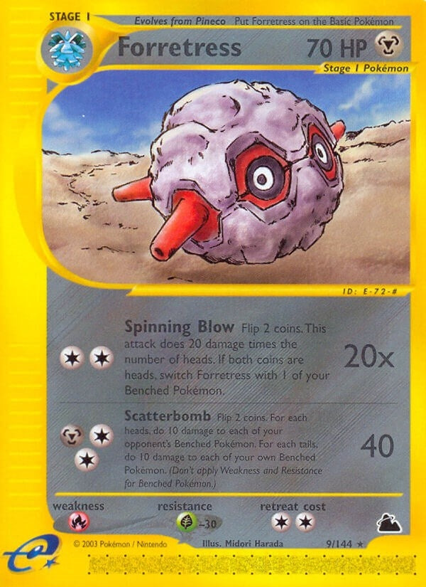Image for Forretress (9) (009/144) (Skyridge) (SK) - Pokemon