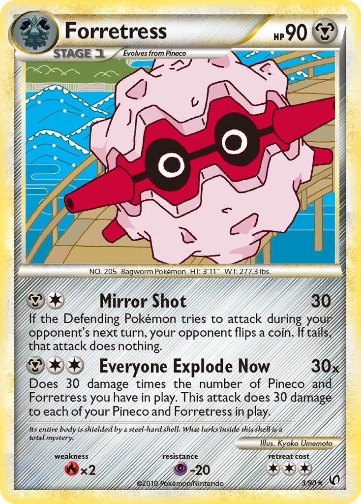 Image for Forretress (3) (3/90) (Undaunted) (UD) - Pokemon