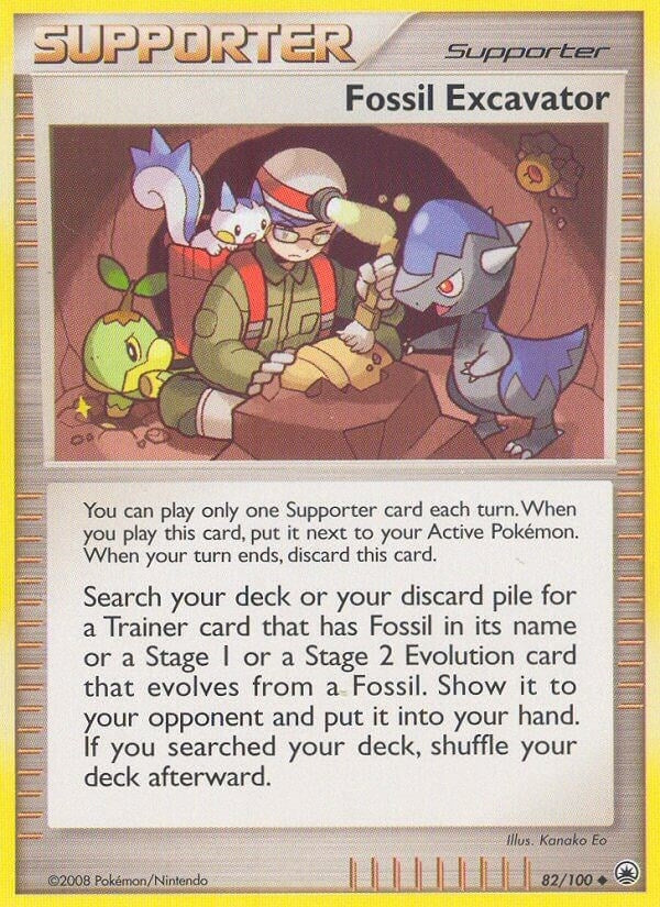 Image for Fossil Excavator (82/100) (Majestic Dawn) (MD) - Pokemon