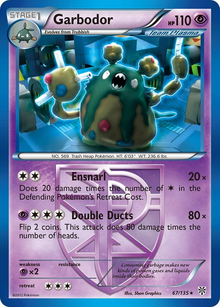 Image for Garbodor (Team Plasma) (67) (67/135) (Plasma Storm) (PLS) - Pokemon