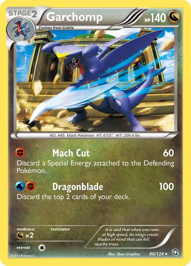 Image for Garchomp (90) (90/124) (Dragons Exalted) (DRX) - Pokemon