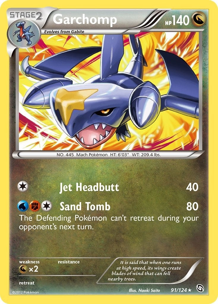 Image for Garchomp (91) (91/124) (Dragons Exalted) (DRX) - Pokemon