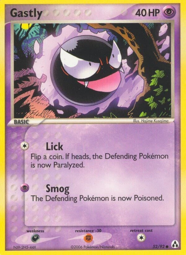 Image for Gastly (52/92) (EX Legend Maker) (LM) - Pokemon