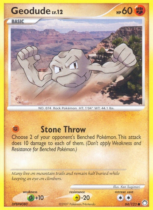 Image for Geodude (84/123) (Mysterious Treasures) (MT) - Pokemon
