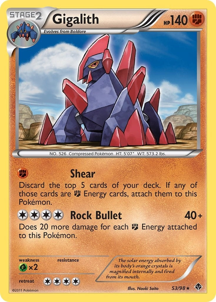 Image for Gigalith (53/98) (Emerging Powers) (EPO) - Pokemon