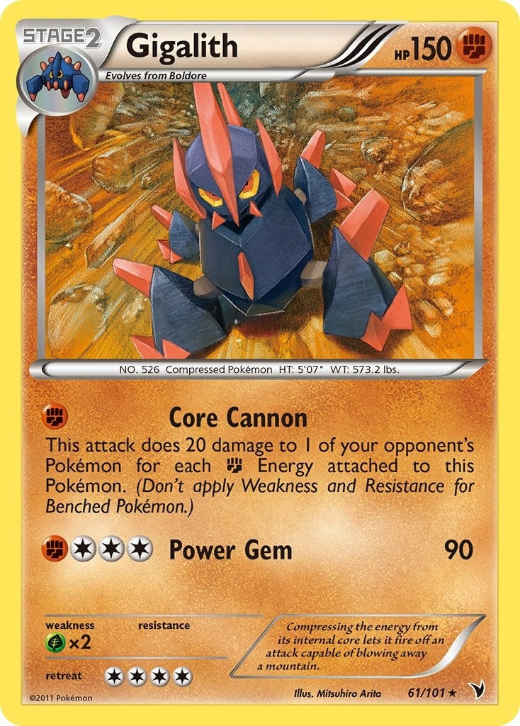Image for Gigalith (61/101) (Noble Victories) (NVI) - Pokemon