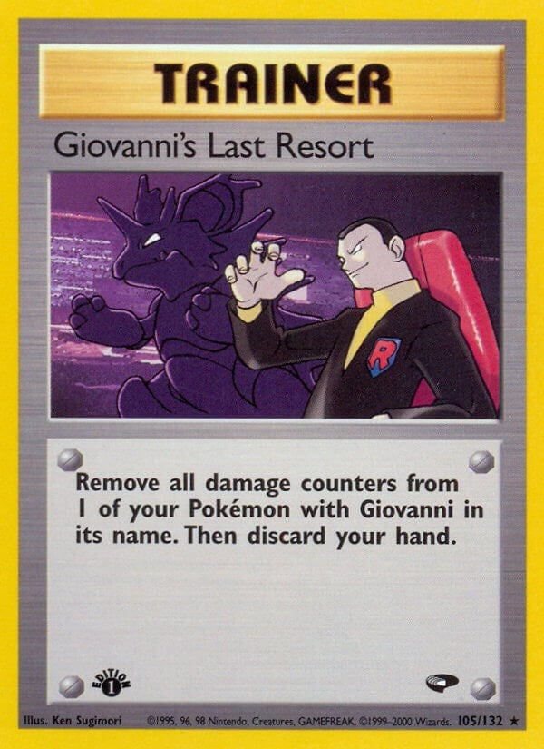 Image for Giovanni's Last Resort (105/132) (Gym Challenge) (G2) - Pokemon