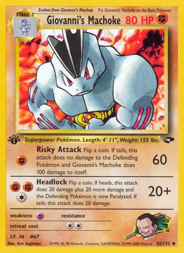 Image for Giovanni's Machoke (042/132) (Gym Challenge) (G2) - Pokemon