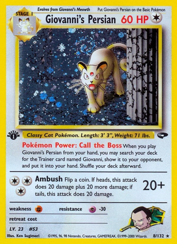 Image for Giovanni's Persian (008/132) (Gym Challenge) (G2) - Pokemon