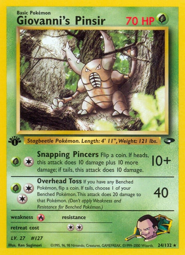 Image for Giovanni's Pinsir (024/132) (Gym Challenge) (G2) - Pokemon