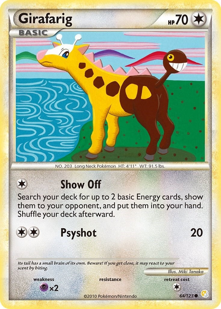 Image for Girafarig (64/123) (HeartGold SoulSilver) (HS) - Pokemon