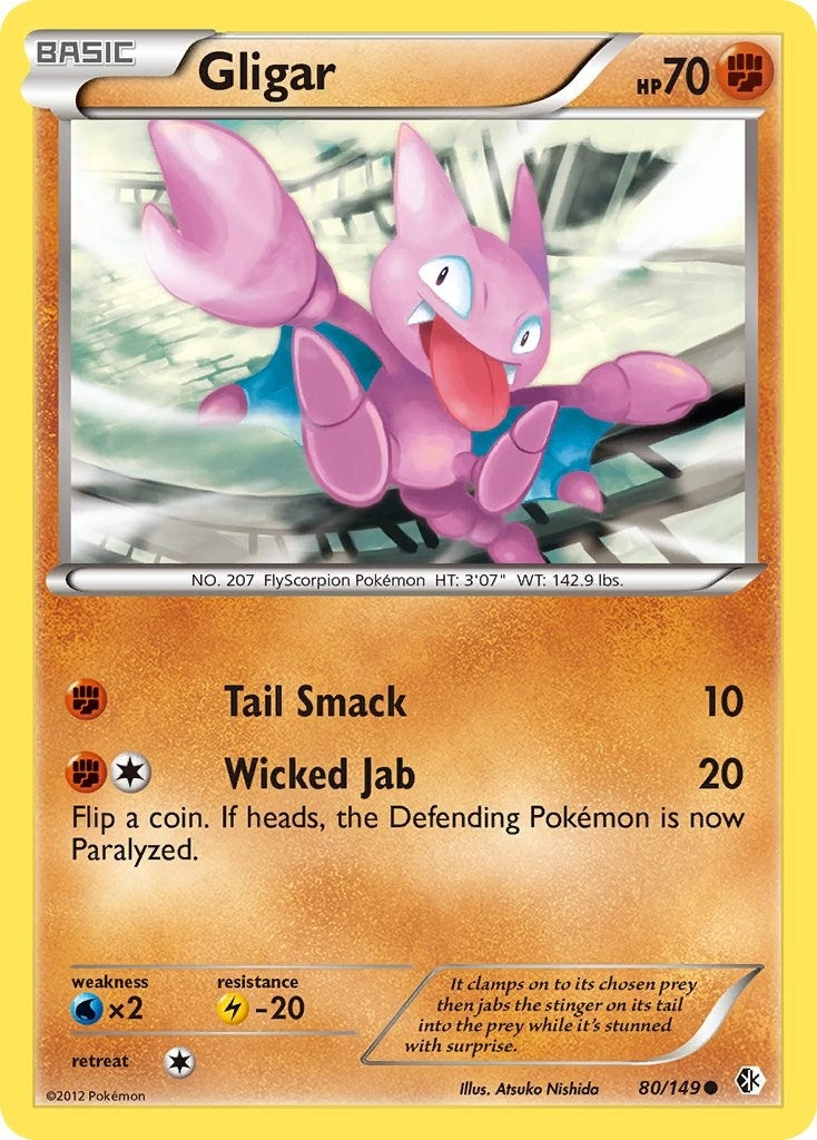 Image for Gligar (80/149) (Boundaries Crossed) (BCR) - Pokemon