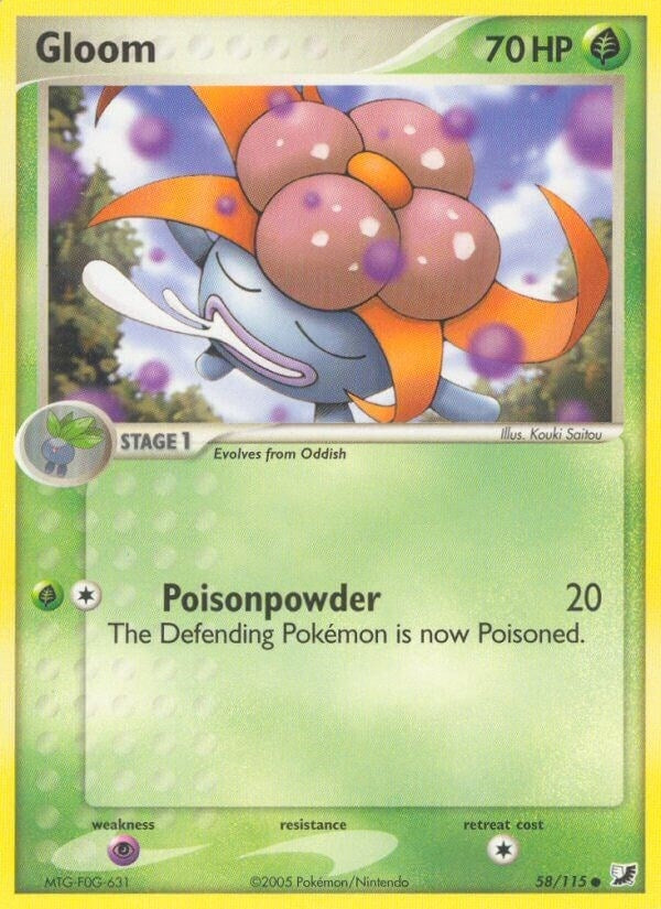 Image for Gloom (58/115) (EX Unseen Forces) (UF) - Pokemon