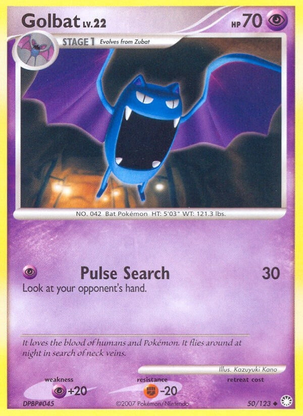 Image for Golbat (50/123) (Mysterious Treasures) (MT) - Pokemon