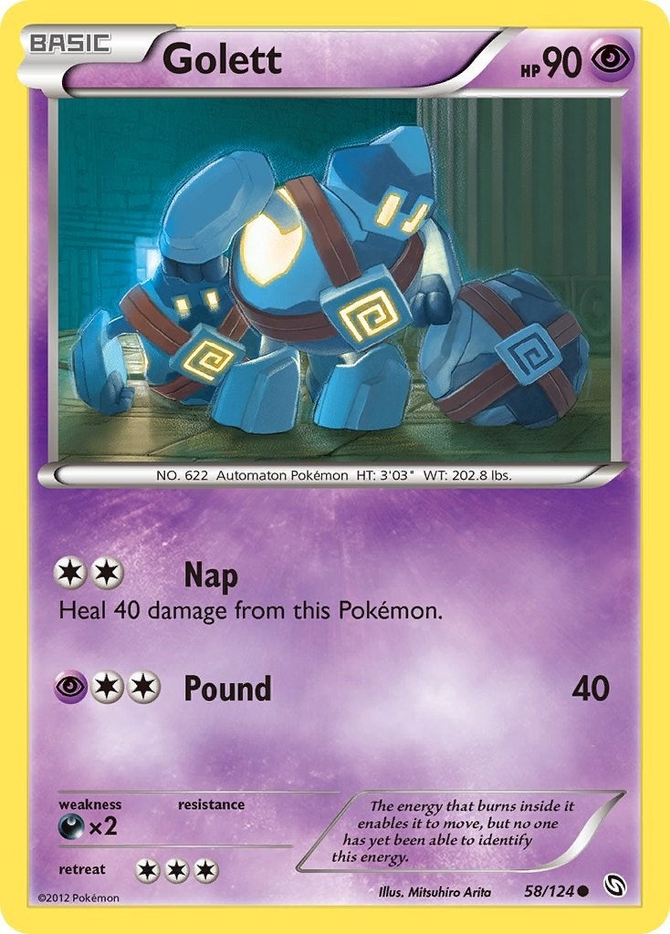 Image for Golett (58/124) (Dragons Exalted) (DRX) - Pokemon
