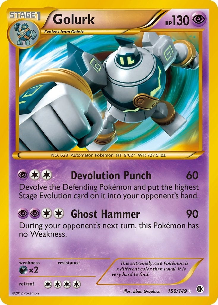 Image for Golurk (150/149) (Boundaries Crossed) (BCR) - Pokemon