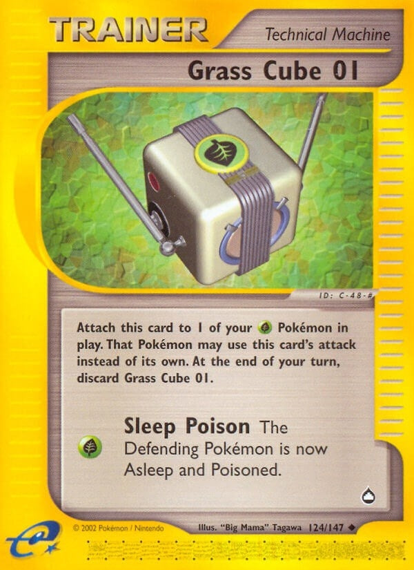 Image for Grass Cube 01 (124/127) (Aquapolis) (AQ) - Pokemon