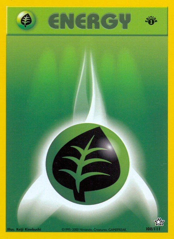 Image for Grass Energy (108/111) (Neo Genesis) (N1) - Pokemon