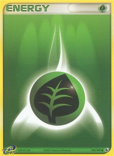 Image for Grass Energy (104/109) (EX Ruby and Sapphire) (RS) - Pokemon