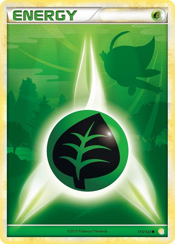 Image for Grass Energy (115/123) (HeartGold SoulSilver) (HS) - Pokemon