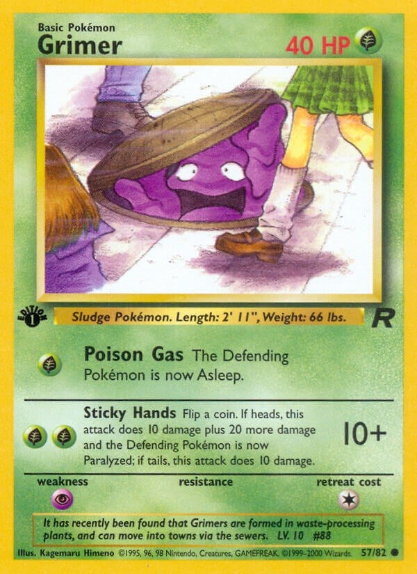 Image for Grimer (57/82) (Team Rocket) (TR) - Pokemon