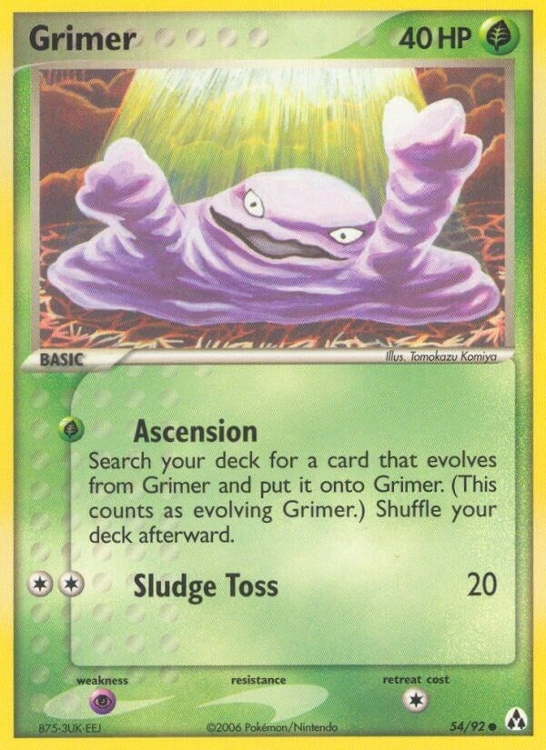 Image for Grimer (54/92) (EX Legend Maker) (LM) - Pokemon