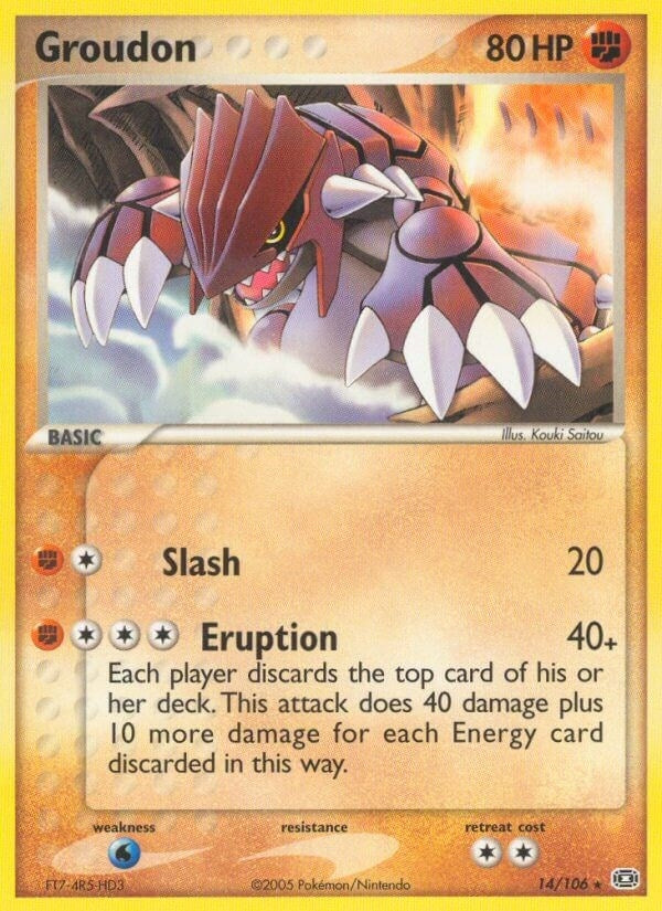 Image for Groudon (14/106) (EX Emerald) (EM) - Pokemon