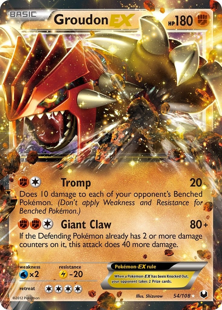 Image for Groudon EX (54/108) (Dark Explorers) (DEX) - Pokemon