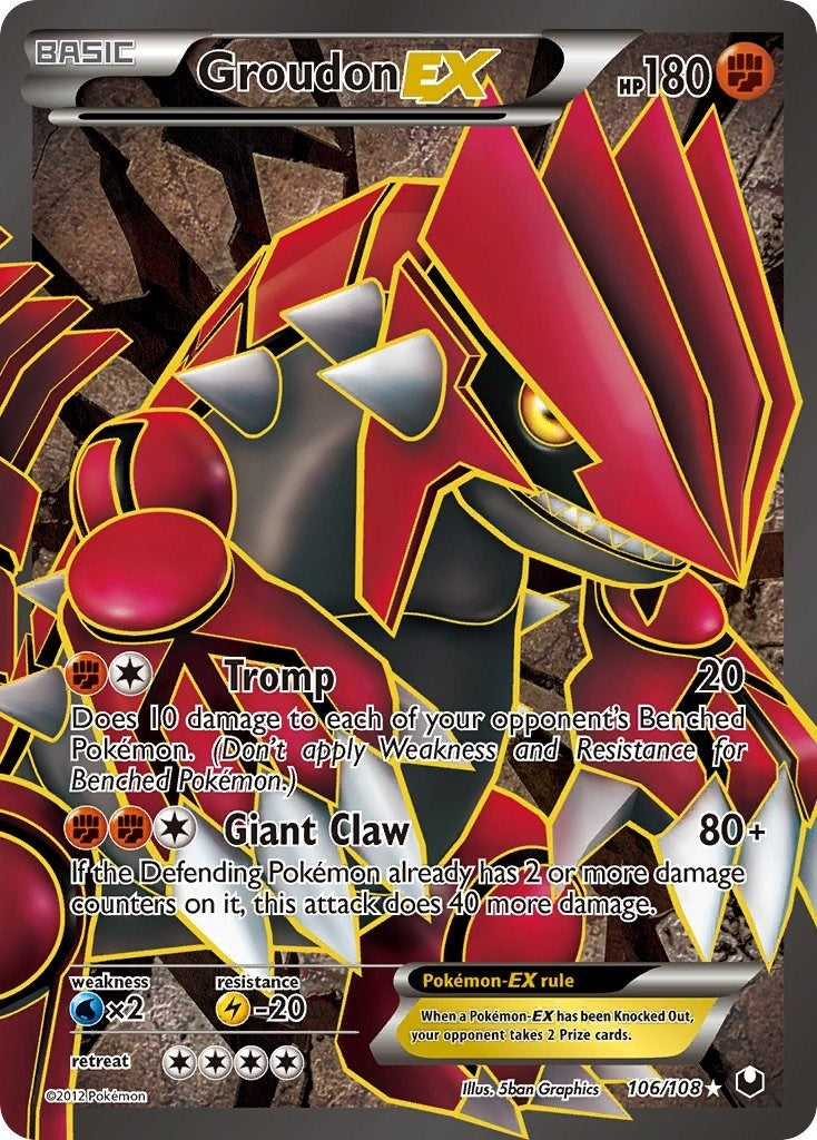 Image for Groudon EX (106 Full Art) (106/108) (Dark Explorers) (DEX) - Pokemon