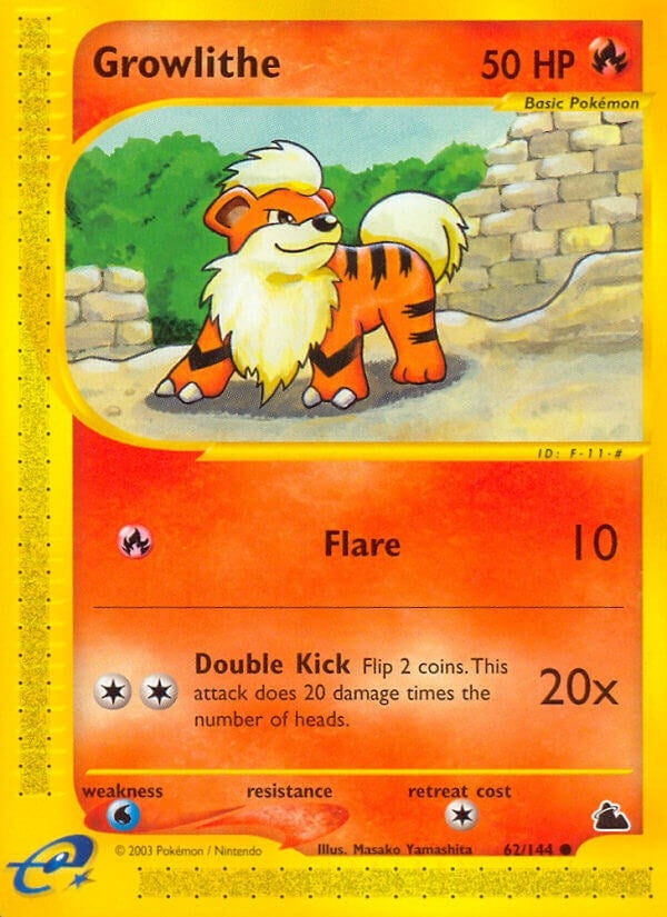 Image for Growlithe (062/144) (Skyridge) (SK) - Pokemon