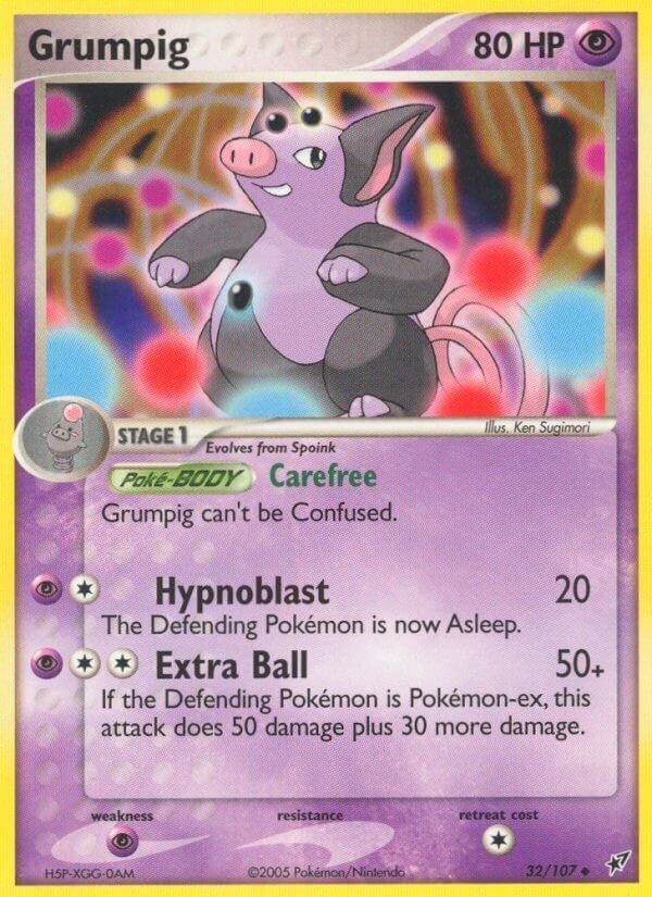 Image for Grumpig (32/107) (EX Deoxys) (DX) - Pokemon