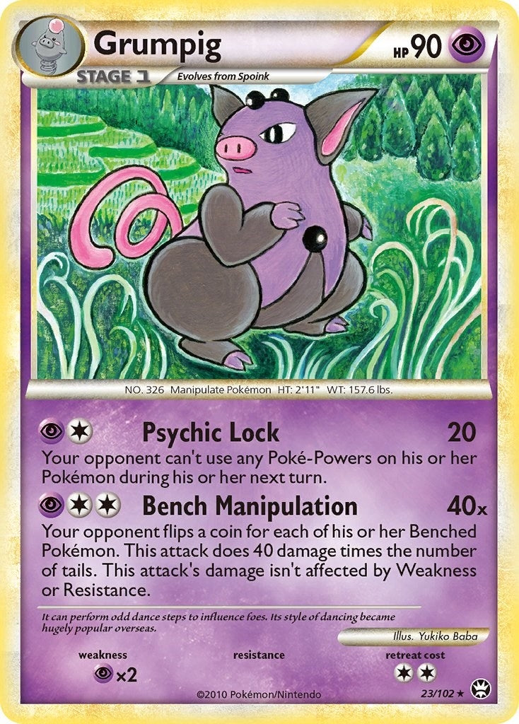 Image for Grumpig (23/102) (Triumphant) (TM) - Pokemon