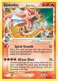 Image for Gyarados Star (Delta Species) (102/110) (EX Holon Phantoms) (HP) - Pokemon