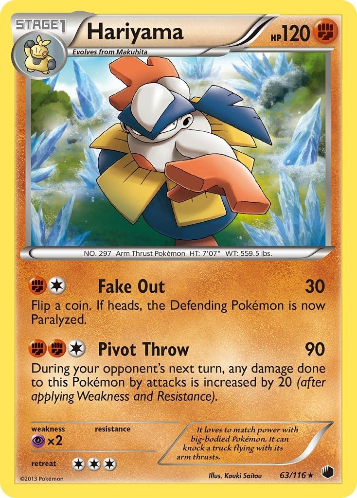 Image for Hariyama (63/116) (Plasma Freeze) (PLF) - Pokemon