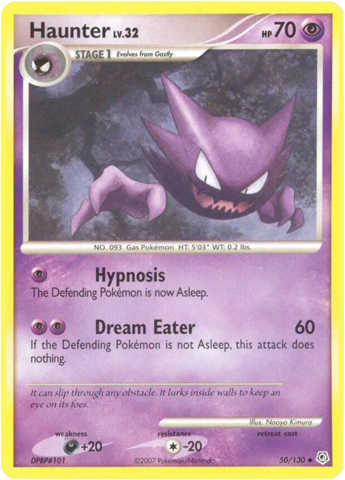 Image for Haunter (50/130) (Diamond and Pearl) (DP) - Pokemon