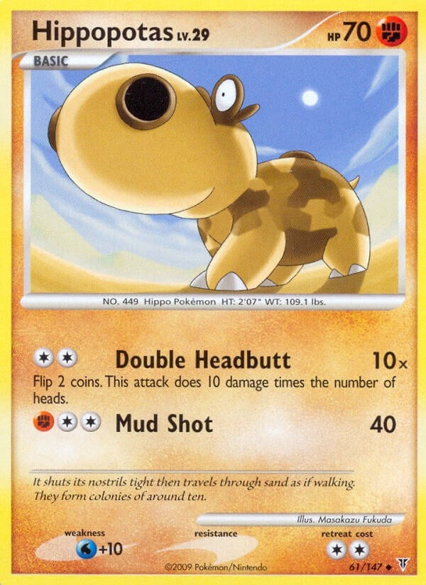 Image for Hippopotas (61) (Supreme Victors) (SV) - Pokemon