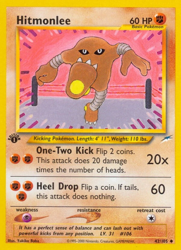 Image for Hitmonlee (042/105) (Neo Destiny) (N4) - Pokemon