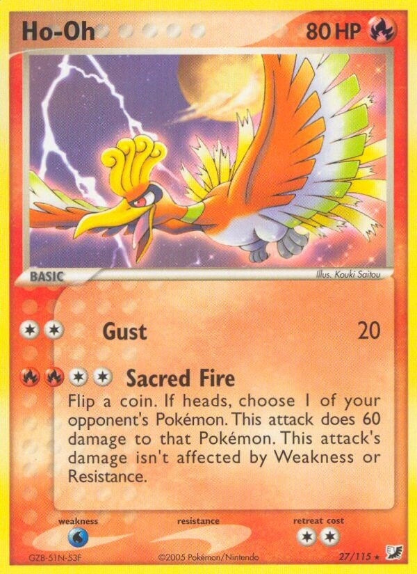 Image for Ho-Oh (27/115) (EX Unseen Forces) (UF) - Pokemon