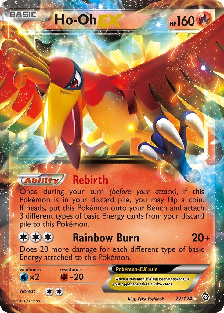 Image for Ho-Oh EX (22/124) (Dragons Exalted) (DRX) - Pokemon