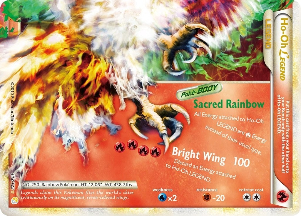 Image for Ho-Oh Legend (Bottom) (112/123) (HeartGold SoulSilver) (HS) - Pokemon