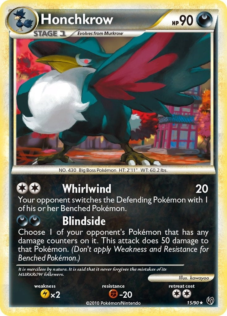 Image for Honchkrow (15) (15/90) (Undaunted) (UD) - Pokemon
